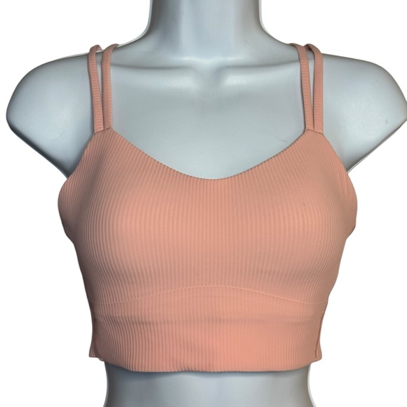 Lululemon Like a Cloud Ribbed Longline Bra Light Support, B/C Cup Dew Pink - Picture 4 of 9
